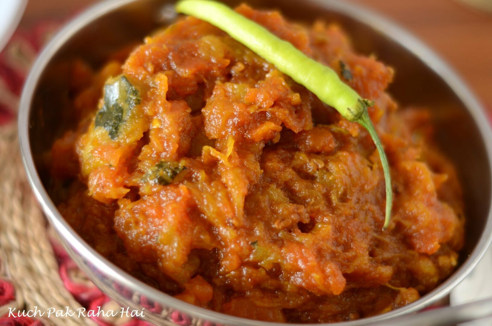 Khatta Meetha Kaddu Sweet Sour Pumpkin Curry