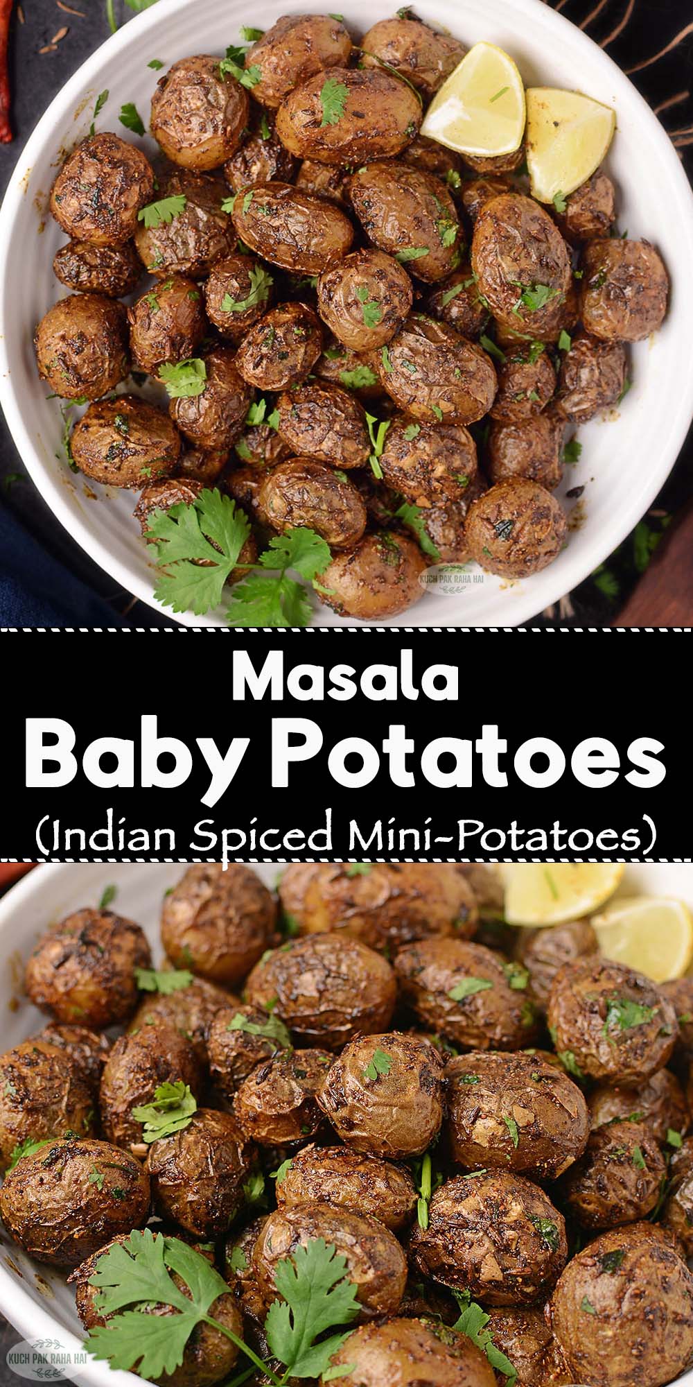 Baby potatoes Indian recipe.