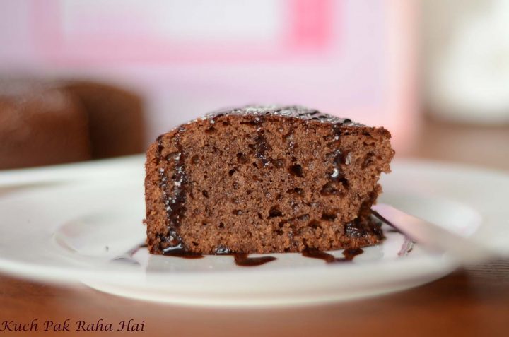 Eggless Chocolate Cake (Oven & Pressure Cooker)