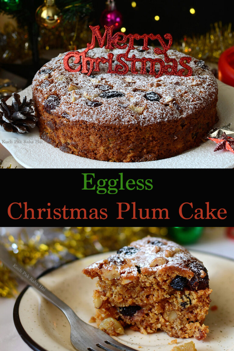 Eggless Plum Cake (Christmas Fruit cake)