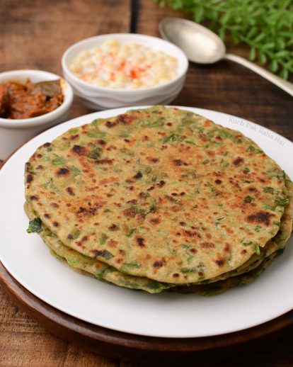 Palak Methi Paratha | Spinach Flatbread