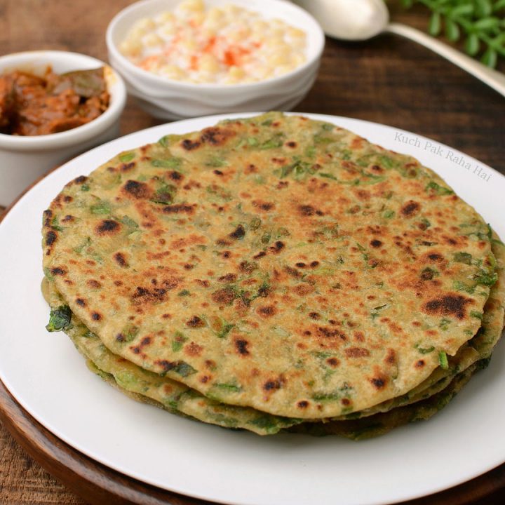 Palak Methi Paratha | Spinach Flatbread