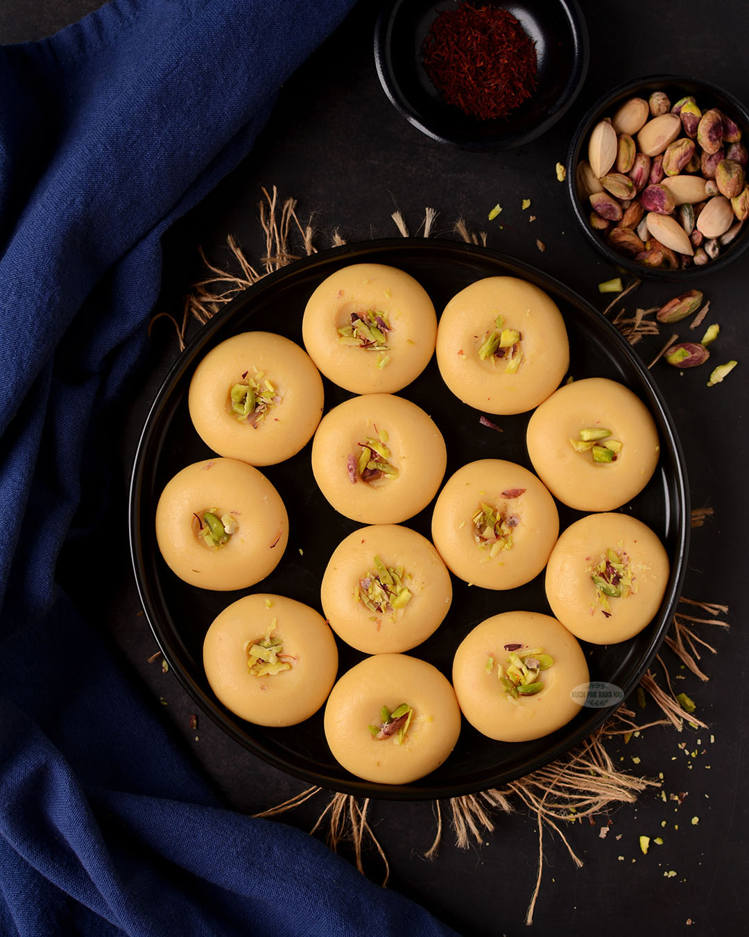 kesar peda recipe with condensed milk.