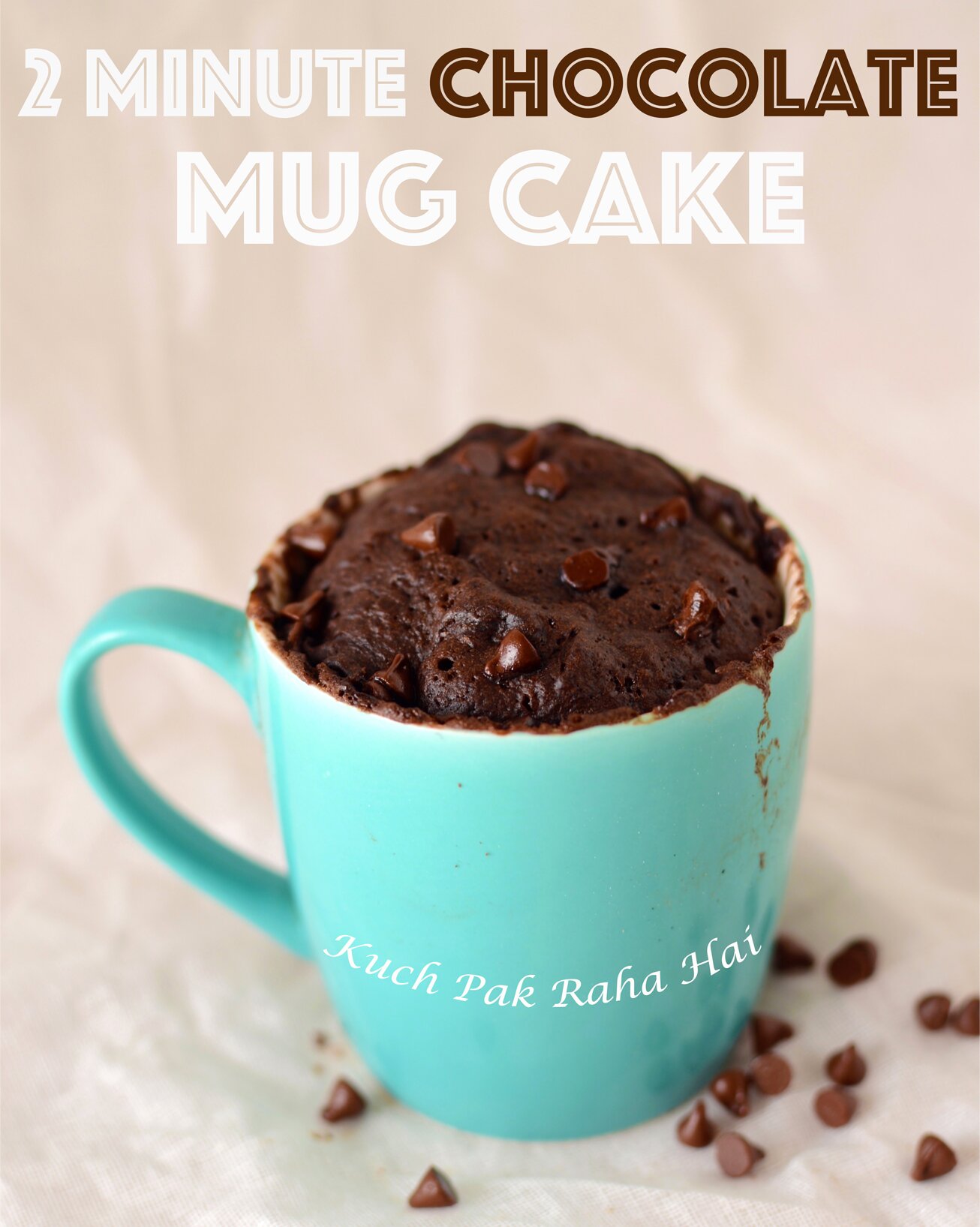 A 2 Minute Chocolate Mug Cake - Fill My Recipe Book