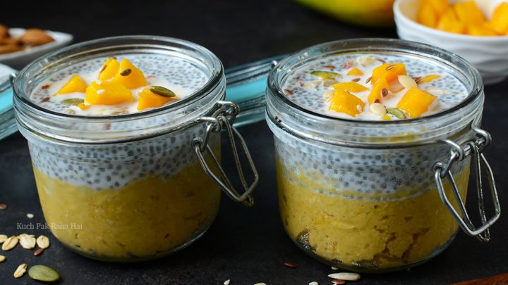 Mango Overnight Oats Chia Seeds Pudding