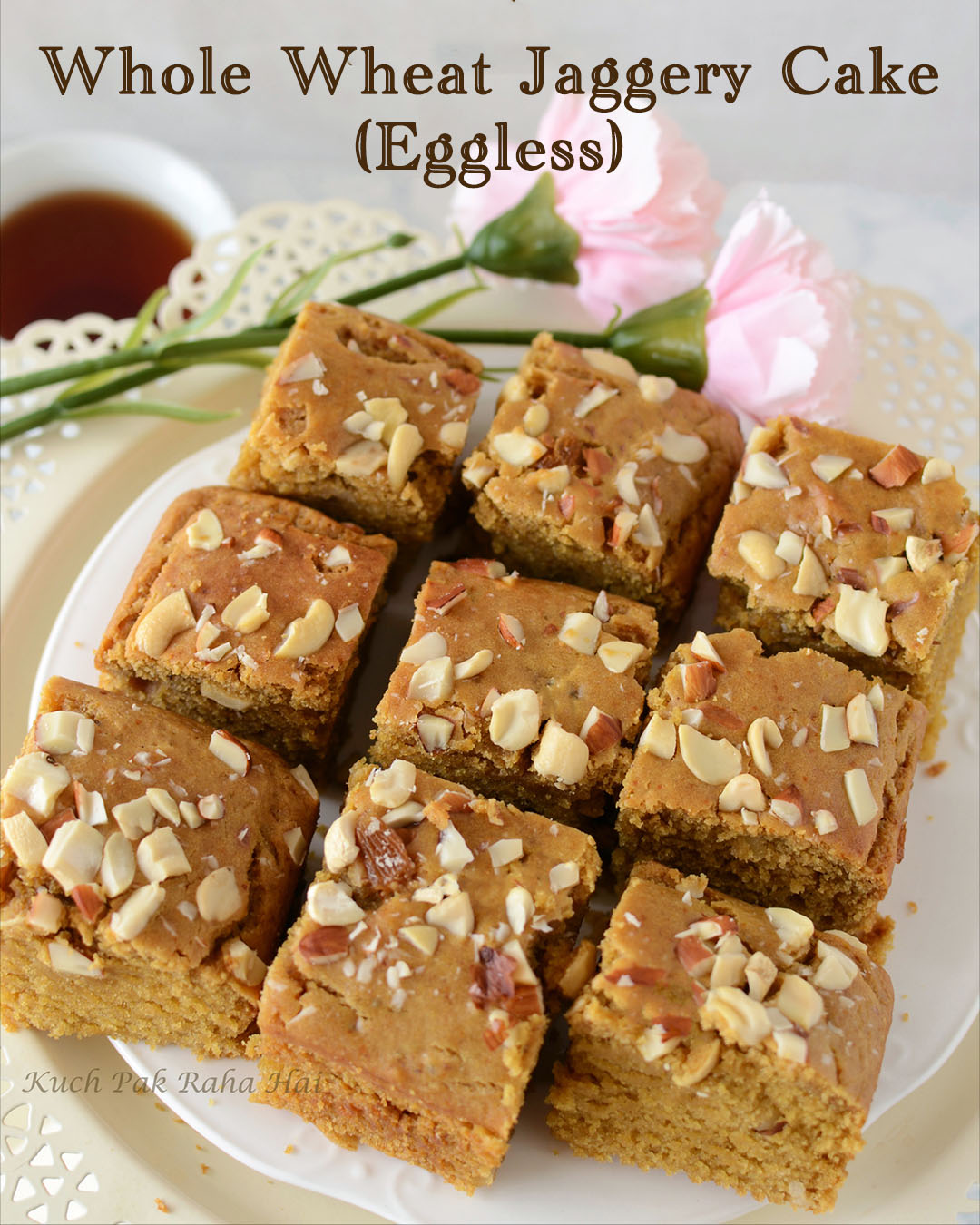 jaggery wheat cake without egg.