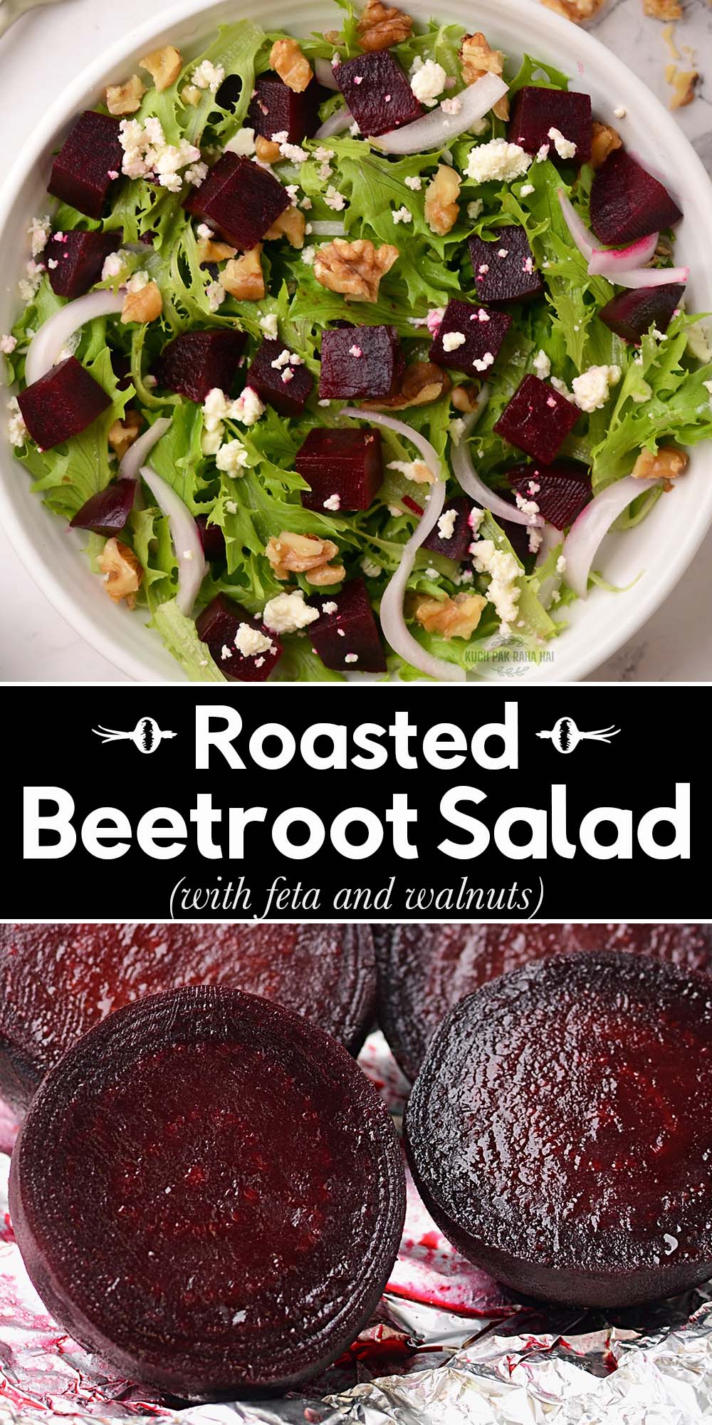 Beetroot and walnut salad recipe.