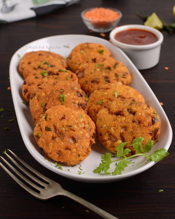 Red Lentil Fritters Masoor Dal Vada