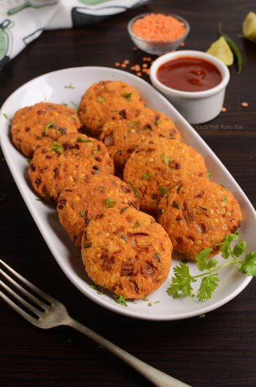 Red Lentil Fritters (Masoor Dal Vada)