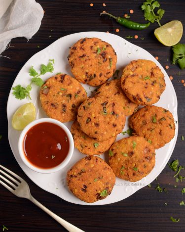 Red Lentil Fritters (Masoor Dal Vada)