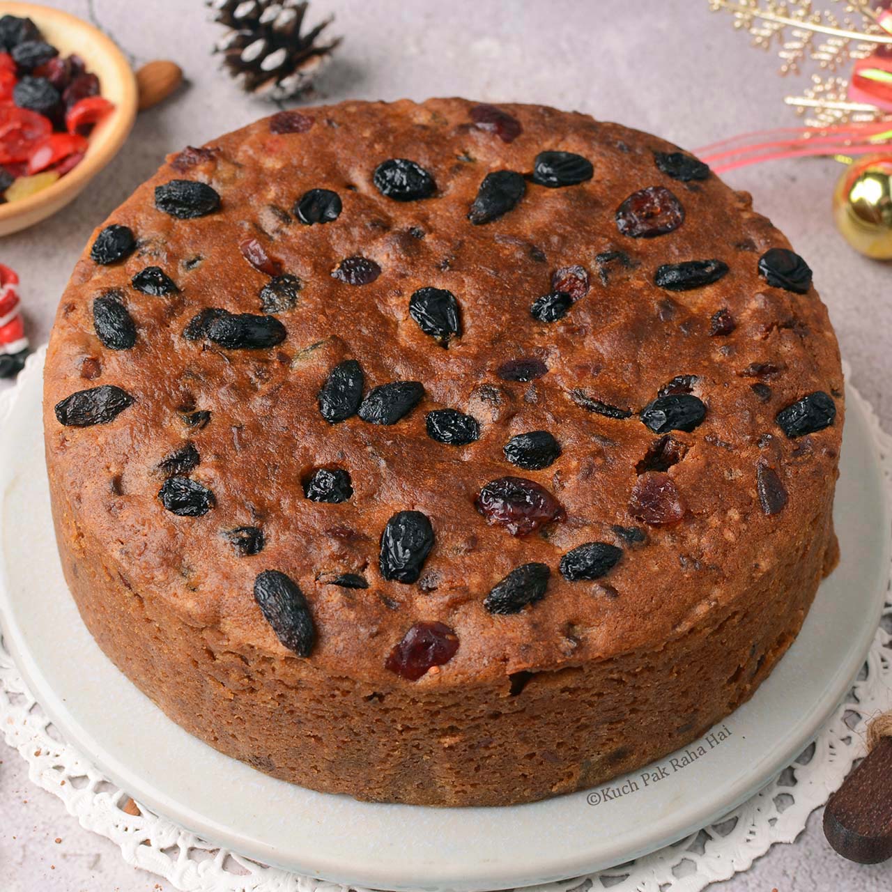 Vegan Quick And Easy Christmas Cake - Traditional Plant-Based Cooking