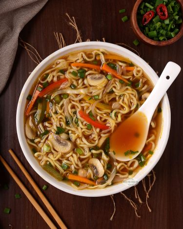 Vegetable Noodle Soup (vegan)