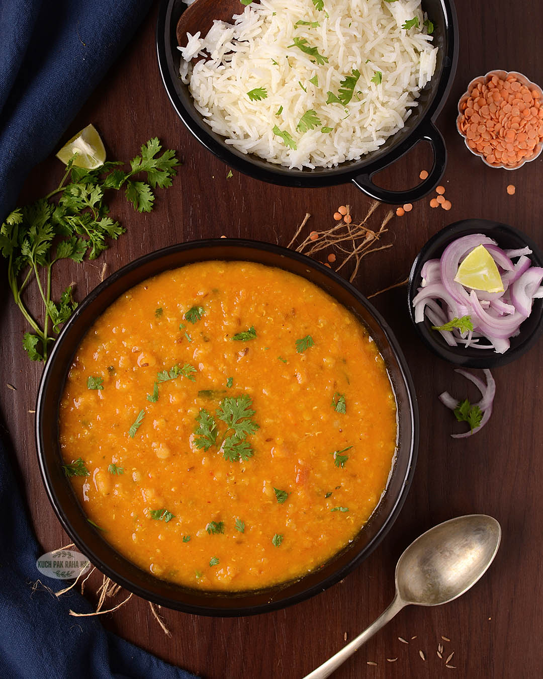 Red lentil curry recipe Indian.