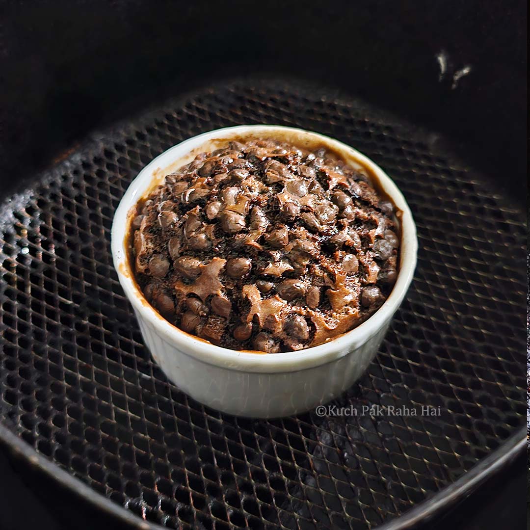 Mug cake in air fryer.