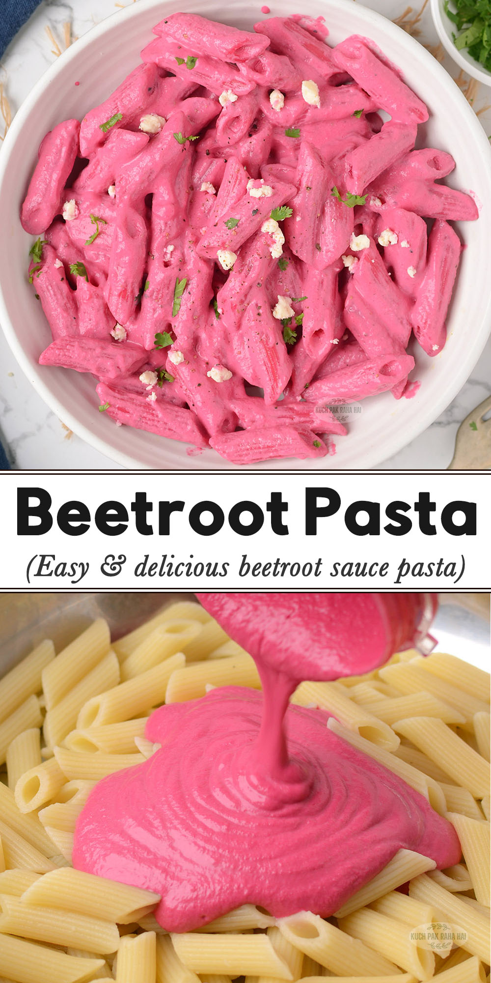 Beetroot pasta sauce recipe.