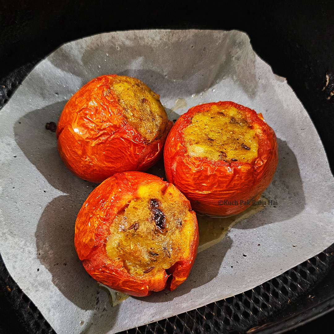 Air fryer stuffed tomatoes.