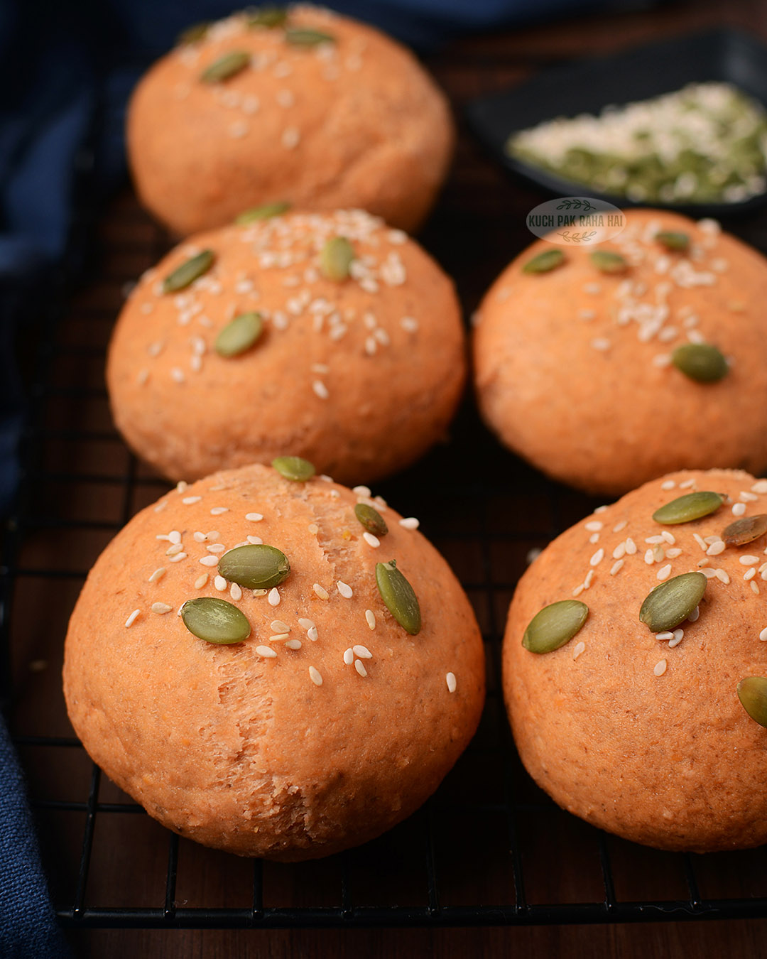 Red lentil bread recipe.