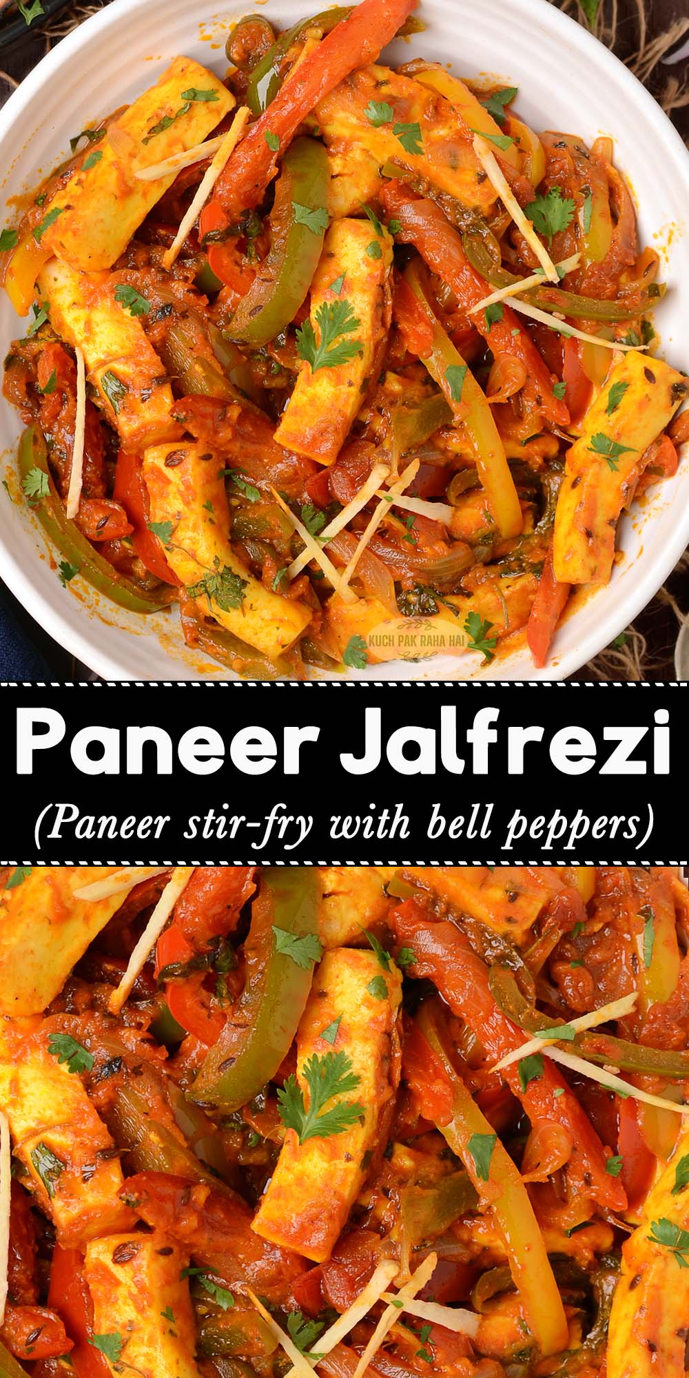 Vegetable paneer jalfrezi vegetarian gluten free Indian recipe.